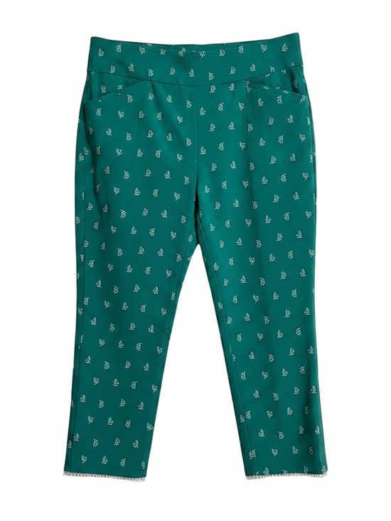 Chico's Pants - Chicos Perfect Stretch Sailboat Print Capris w/ Ankle Detail. Size 1.5 (10)